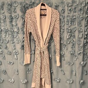 UGG Cream and Black Patterned Robe